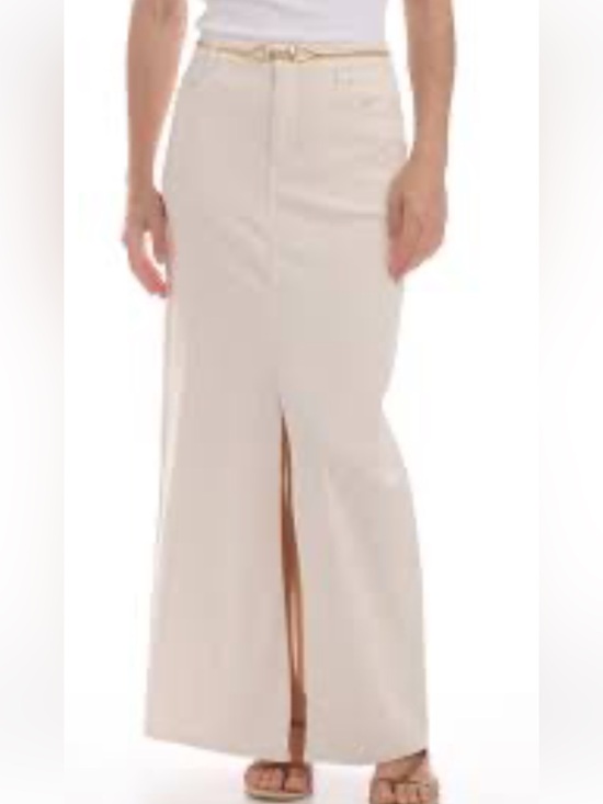Splendid Dresses & Skirts - Splendid White Front-Slit Maxi Skirt NWT